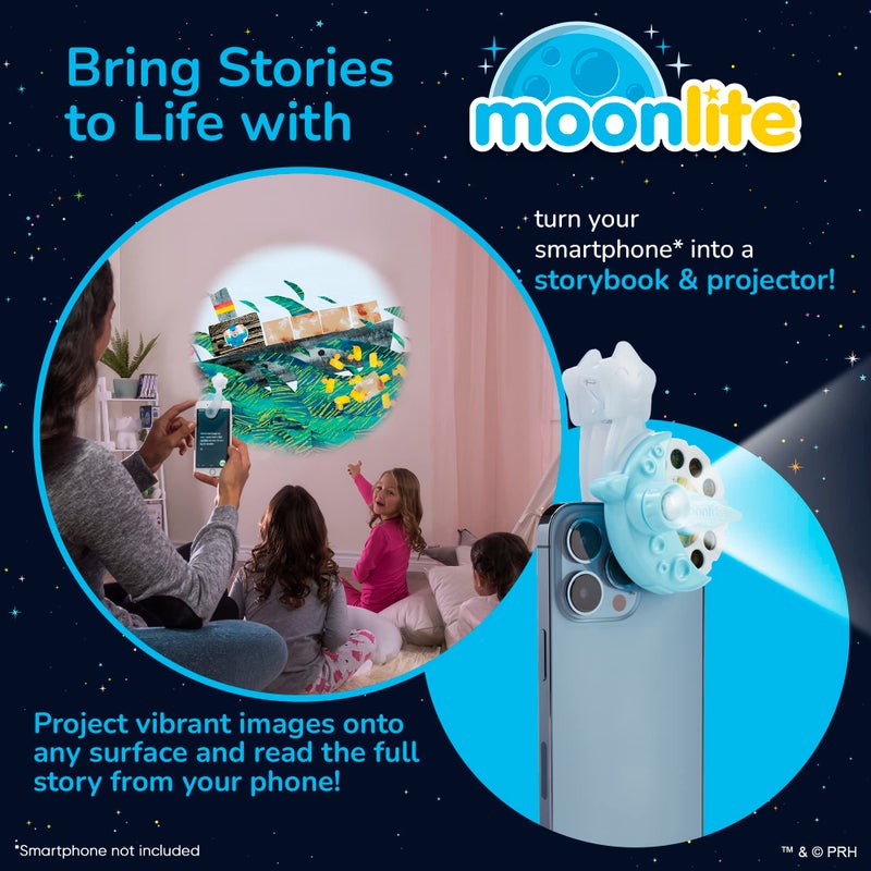 Moonlite Storytime Starter Pack with Smartphone Projector Picture Disc and Four Stories Ideal for Bedtime Storytime Family Travel and Thoughtful Eric Carle - Image 3