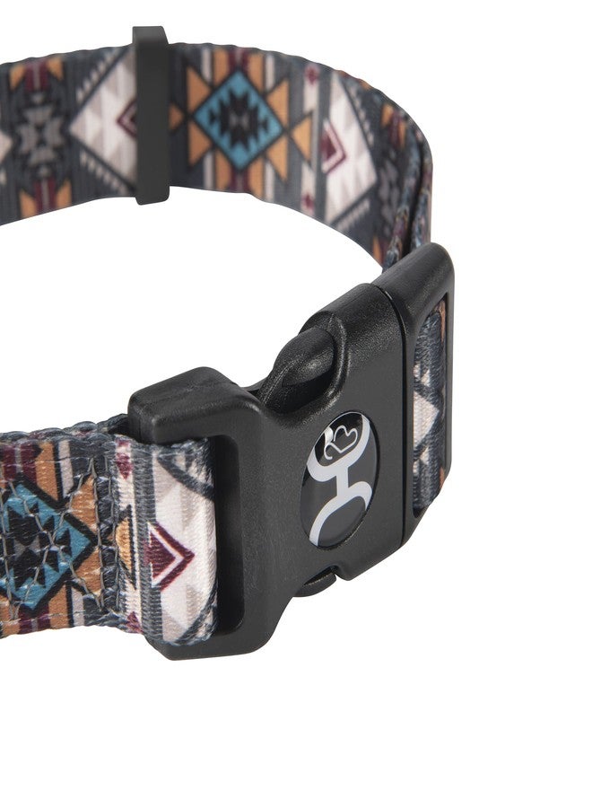 Hooey Nomad Dog Collar, Durable Polyester Webbing Collar with Graphic-Inspired Print, Beluga Monterey, Small - Image 3