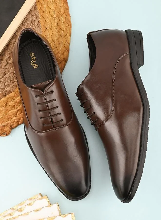 Styli Styli Gradient Oxford Formal Lace Up Shoes