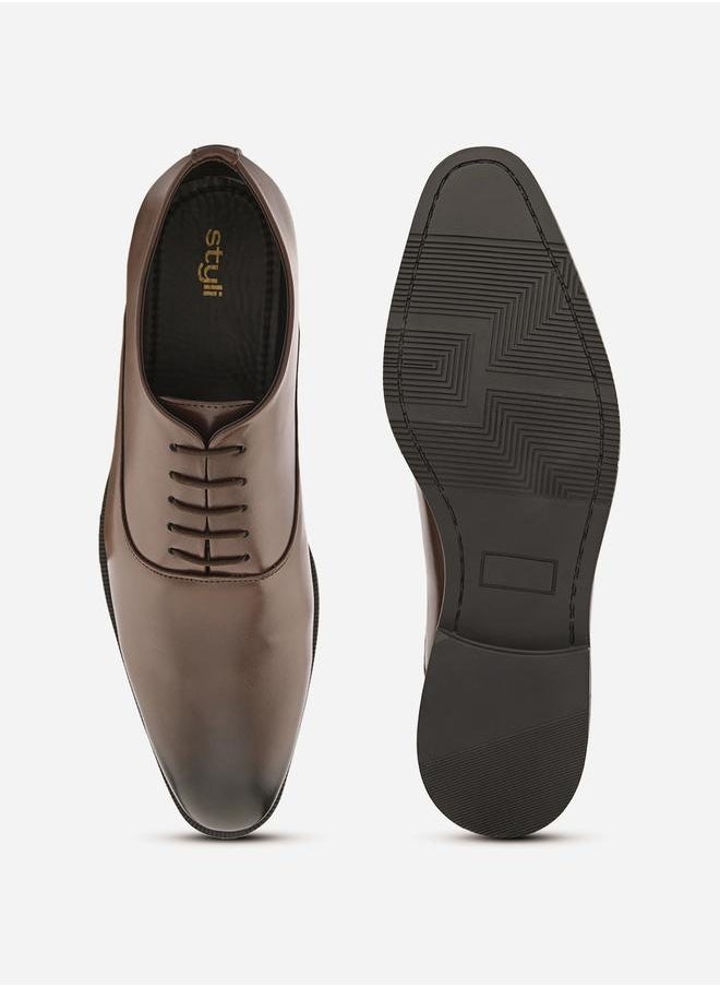 Gradient Oxford Formal Lace Up Shoes