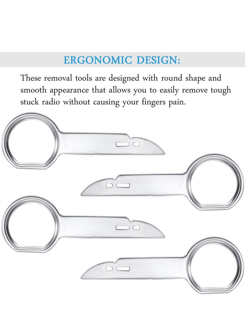 Radio Removal Tool Key Tool, Car Radio Removal Key Tool, CD, DVD Host Key Removal Tool, with Easy Grip Handles, Compatible With Volkswagen, Ford, Mercedes and Audi (8 Pcs) - Image 5