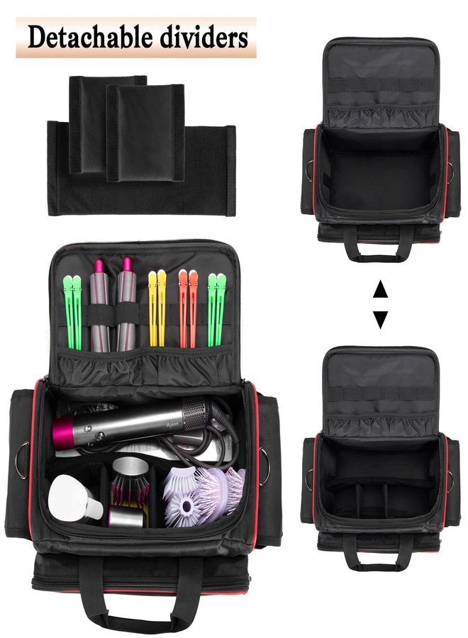 BAFASO Hairdresser Bag with Adjustable Dividers, Travel Barber Case, Black - Image 3