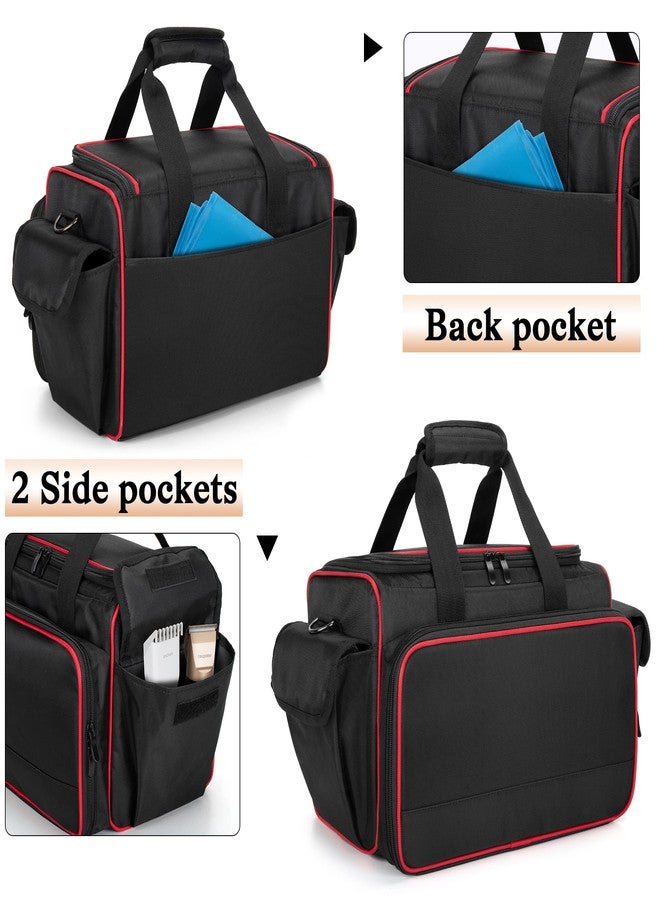 BAFASO Hairdresser Bag with Adjustable Dividers, Travel Barber Case, Black - Image 5
