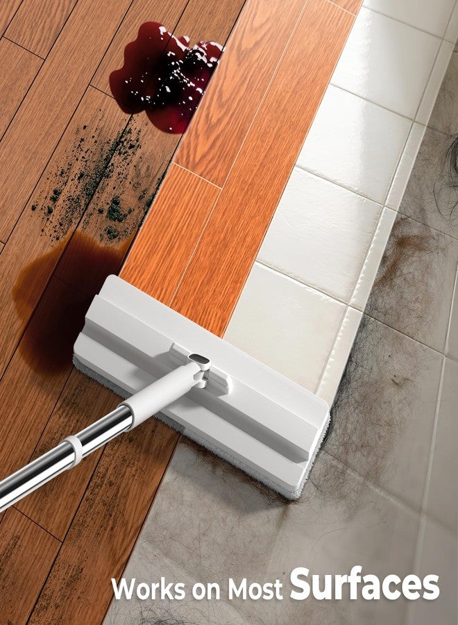 BOMIDI Mop and Bucket Set, Flat Microfiber Mops for Floor Cleaning, Wall Cleaner Mop and Bucket System with Wringer, Wet and Dry Use - Image 3