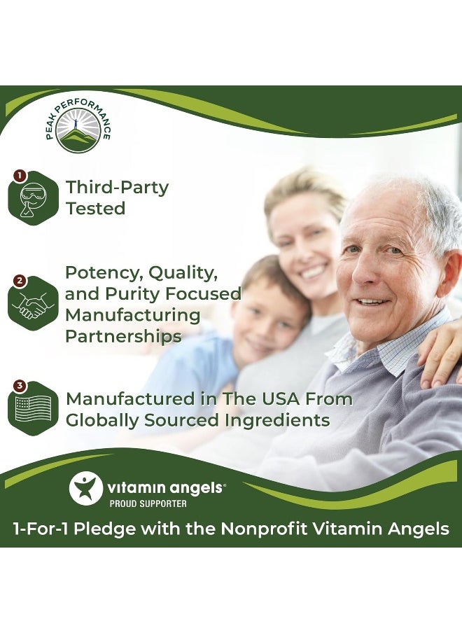 Peak Performance Organic Sea Moss Capsules - Wild Harvested Sea Moss Raw Organic Vegan Supplement  - Image 4