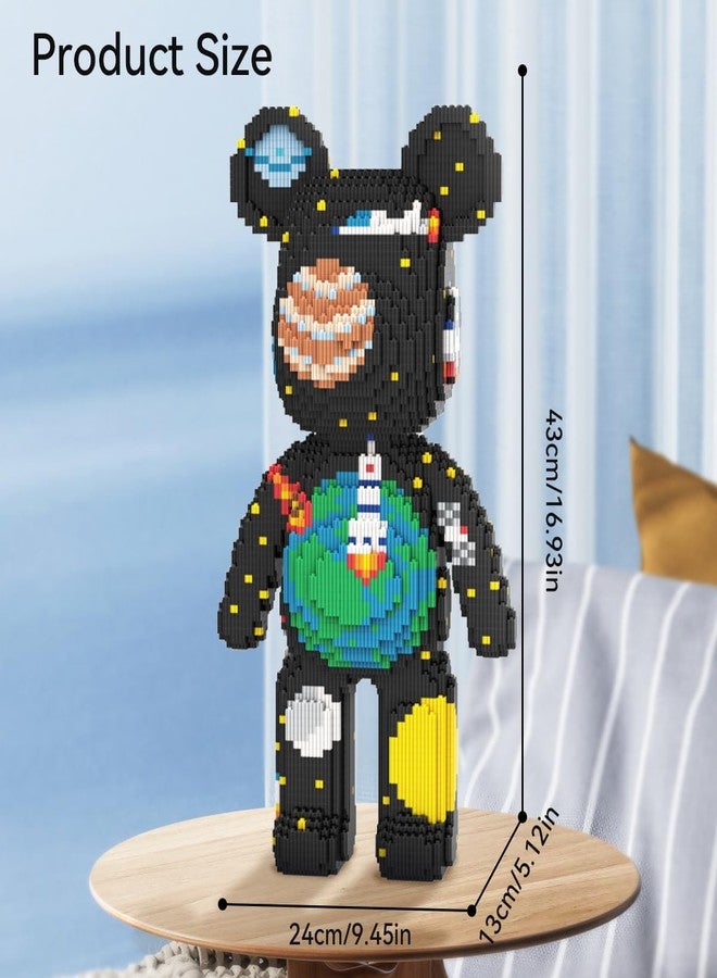 DAHONPA Animal Space Bear Micro Building Blocks Set (7220 Pieces) Universe Planet Brick with Storage Drawer, Gift for Adults and Kids - Image 2