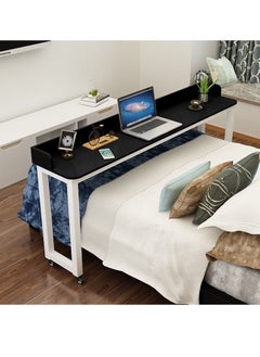 Mobile multiuse computer desk black and white