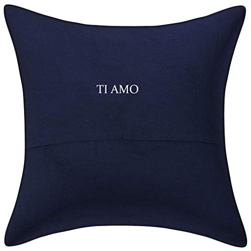 TI AMo Cotton Ikat Kantha Embroidery Cushion Cover (16x16-inches, Multicolour) - Set of 1 - Image 2