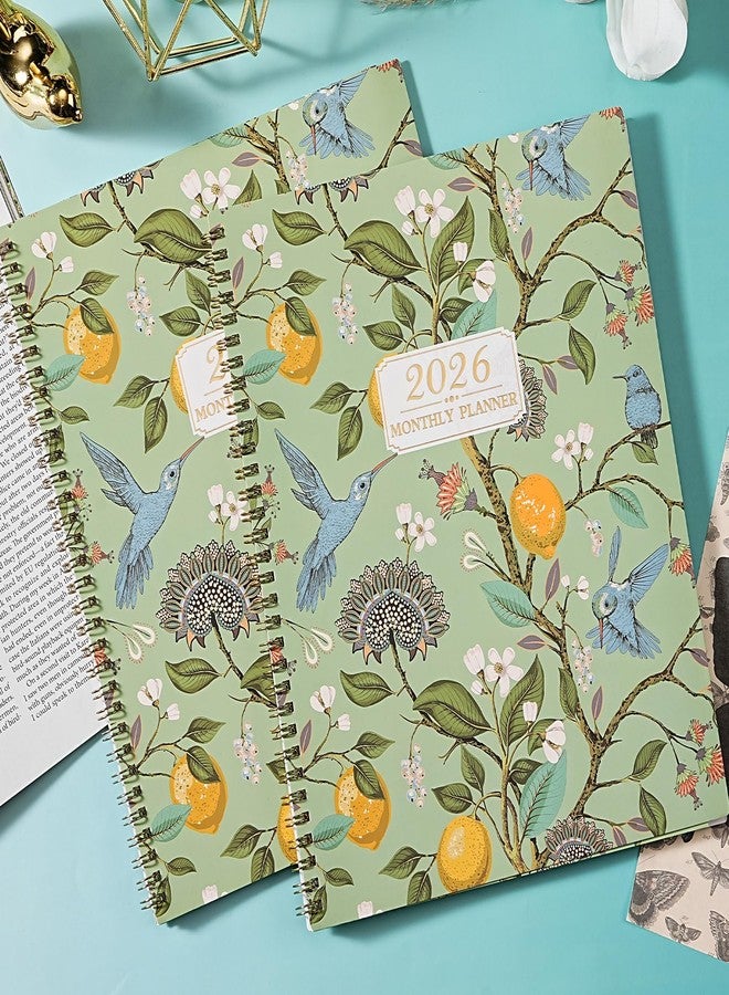 Shoparr 2026 Monthly Planner - 2026 Planner, JAN 2026 - DEC 2026, 2026 Monthly Planners 9" x 11" with Colorful Tabs, 12-Month Planner/Calendar with Contacts & Passwords &Thick Paper - Bird - Image 2