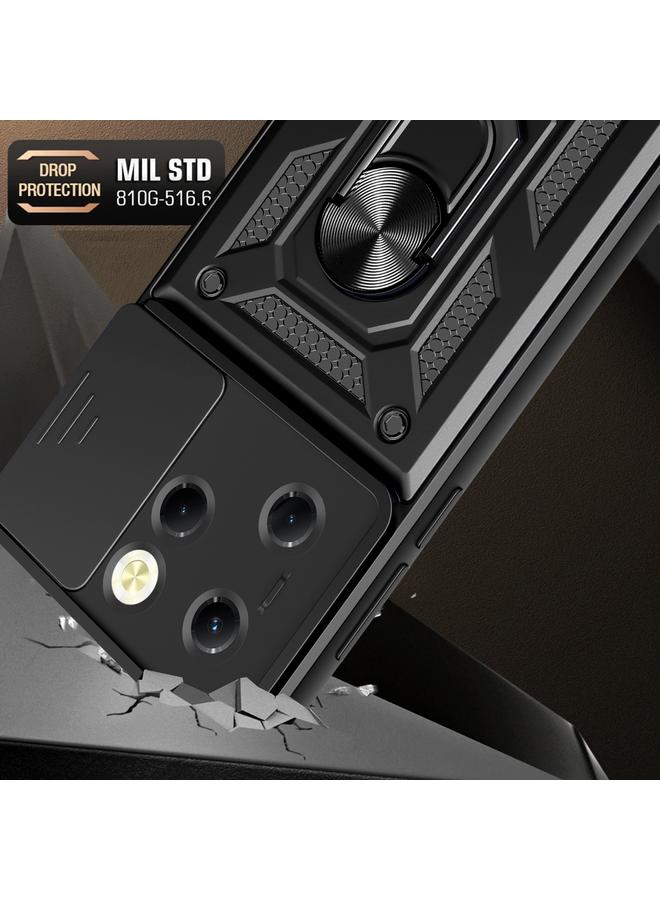 زبون جراب لهاتف Infinix Hot 40 / 40 Pro 4G بتصميم غطاء كاميرا منزلق مصنوع من مادة TPU+PC - Image 5