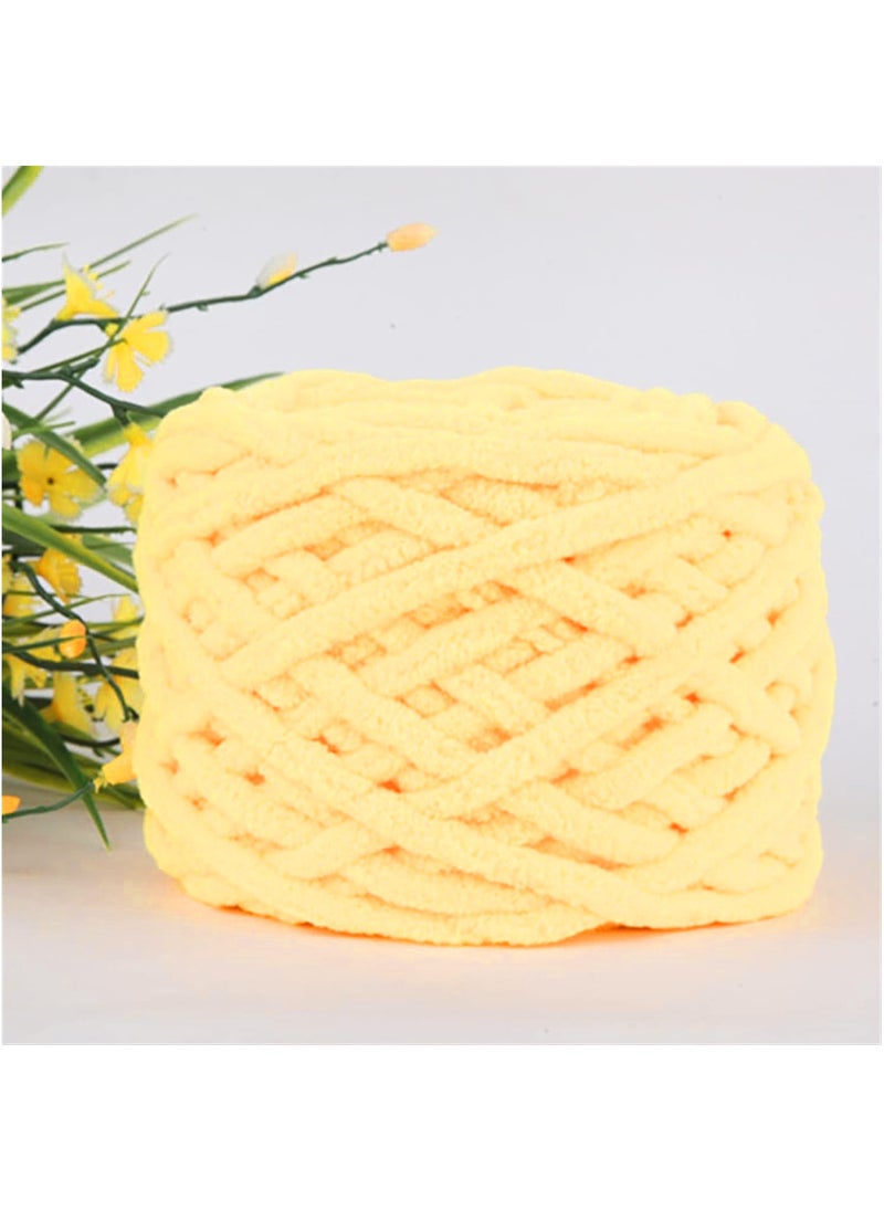 2-Piece Knitting Wool Yarn,Knitting Yarn Coarse Yarn for Crochet, Soft Chunky Yarn for Projects Making Plush Balls Handmade Bags Sweaters Shoes Hats Blankets Scarves Yellow - pzsku/ZB2B0CB68CEFB1A850E6AZ/45/_/1710828667/f728680c-ed7f-4d0d-88b1-cecad085006a