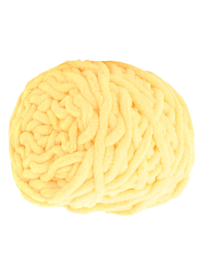 MileMelo 2-Piece Knitting Wool Yarn,Knitting Yarn Coarse Yarn for Crochet, Soft Chunky Yarn for Projects Making Plush Balls Handmade Bags Sweaters Shoes Hats Blankets Scarves Yellow  - Image 4