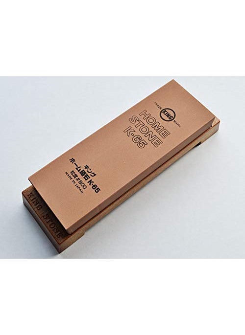 King Medium Grain Sharpening Stone  800 Grit Whetstone with Base