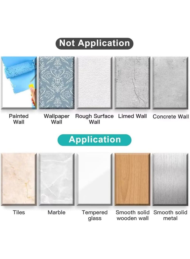 SOLARAE حامل مناديل ورقية تحت الخزانة، حامل لفائف ورقية مثبت على الحائط من الفولاذ المقاوم للصدأ، مع تأثير تخميد، ذاتي اللصق أو مثقوب للمطبخ والحمام، ترقية فضية - Image 5