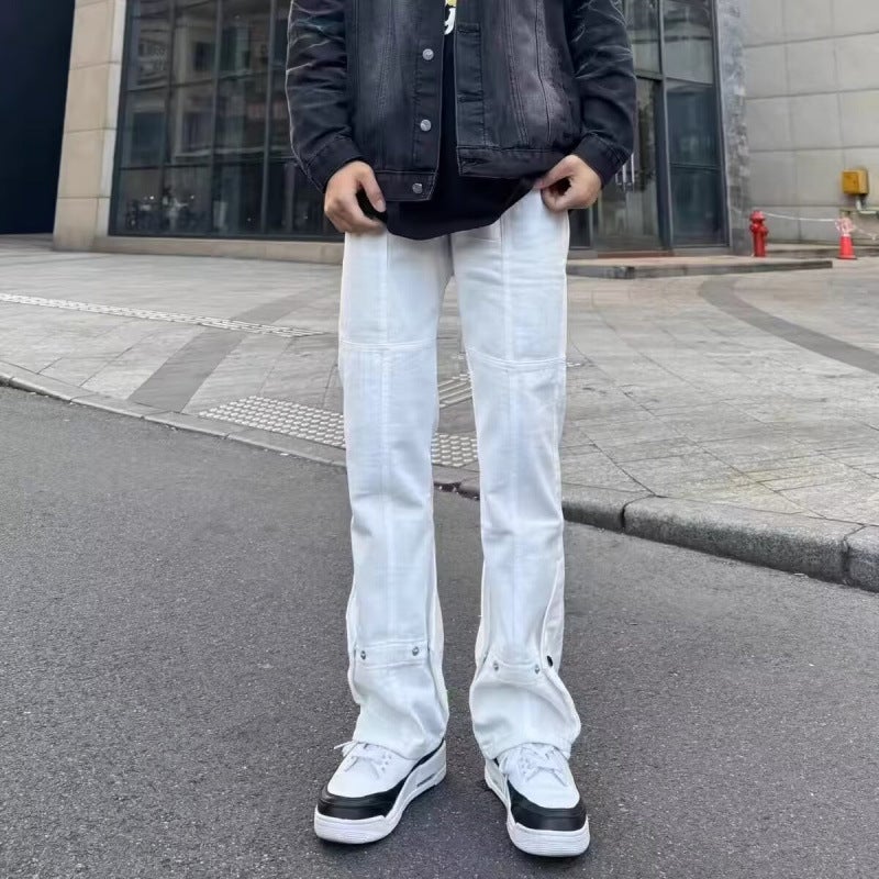 Unisex Classic Denim Jeans Loose Fit Daily Outdoor Wear - Image 1