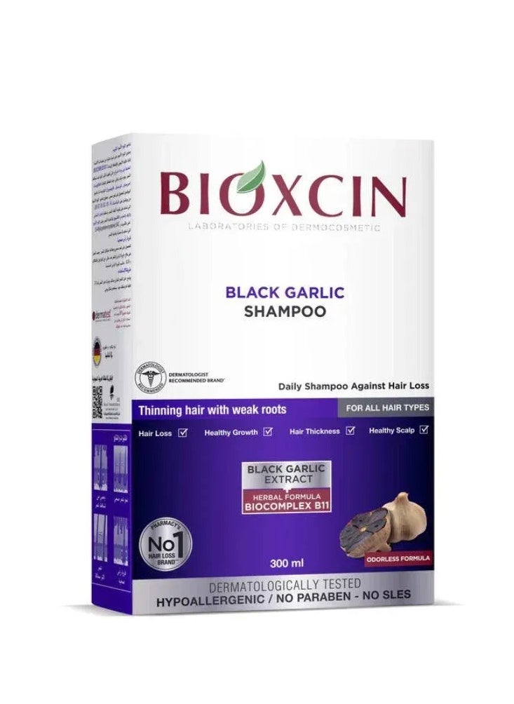BIOXCIN - Bioxin black garlic shampoo 300 ml - Image 1