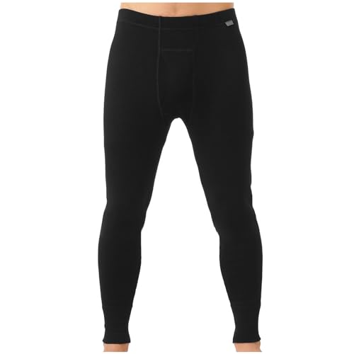 MERIWOOL Mens Base Layer 100% Merino Wool Heavyweight 400g Thermal Pants Black - Image 4