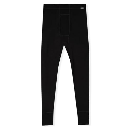 MERIWOOL Mens Base Layer 100% Merino Wool Heavyweight 400g Thermal Pants Black - Image 3