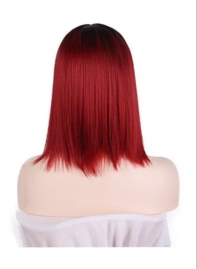 باروكة شعر مستقيمة متوسطة الطول - Image 1