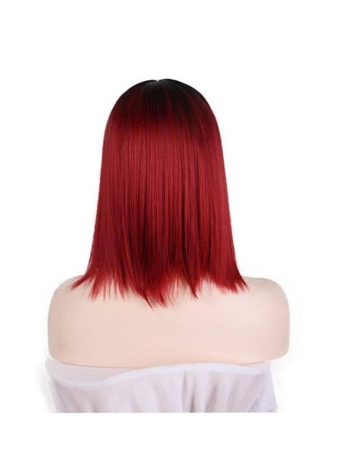 باروكة شعر مستقيمة متوسطة الطول - Image 4