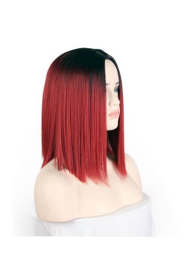 باروكة شعر مستقيمة متوسطة الطول - Image 2
