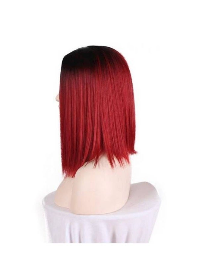 باروكة شعر مستقيمة متوسطة الطول - Image 3