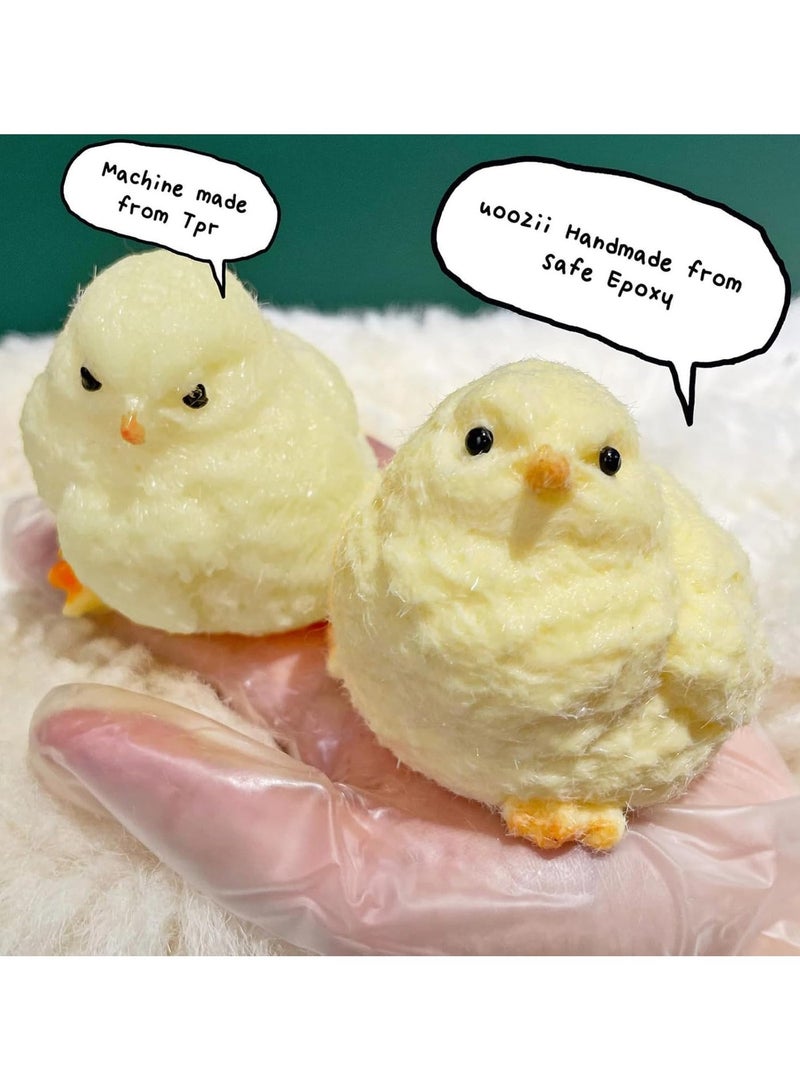 نورلي 2Pcs Soft Silicone Squishy Fidget Toys, Kawaii Chick Squishy Toy for Stress Relief, Soft Silicone Fidget Toy for Kids and Adults – Cute Squeeze Sensory Toys for Anxiety, Focus u0026 Relaxation - Image 4