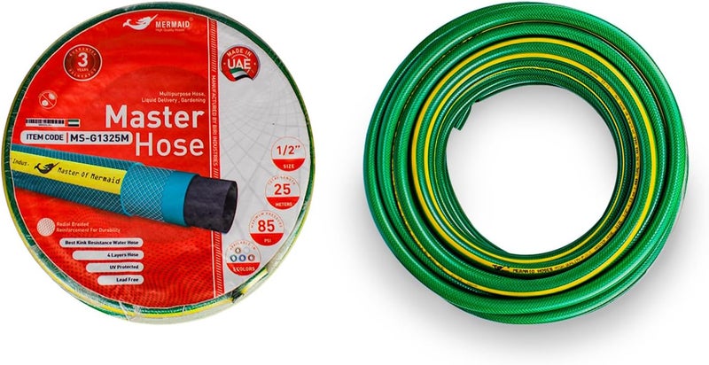 Berrylook Garden Water Hose Reinforced 3/4 Inch 50 Meter (Green) |3/4 Inch 50 Meter Irrigation Water Hose | Flexible 50 m Watering Hose Accessories not included - Image 2