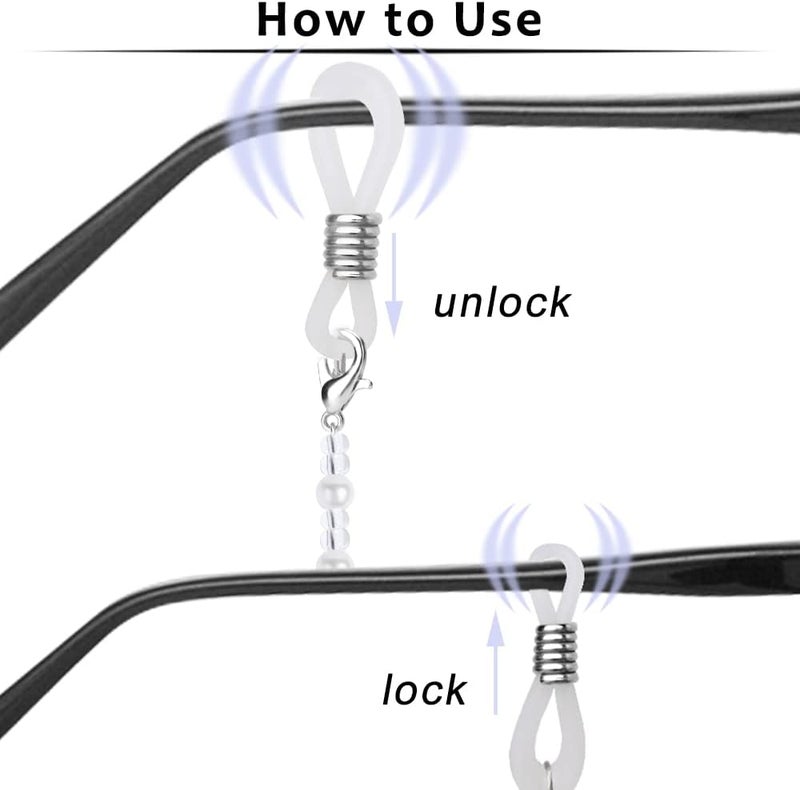 ONESING 4-10 Pcs Eyeglass Chains for Women Eyeglasses String Holder Glasses Strap Eyewear Chain Glasses Cord Lanyard Gift - Image 3