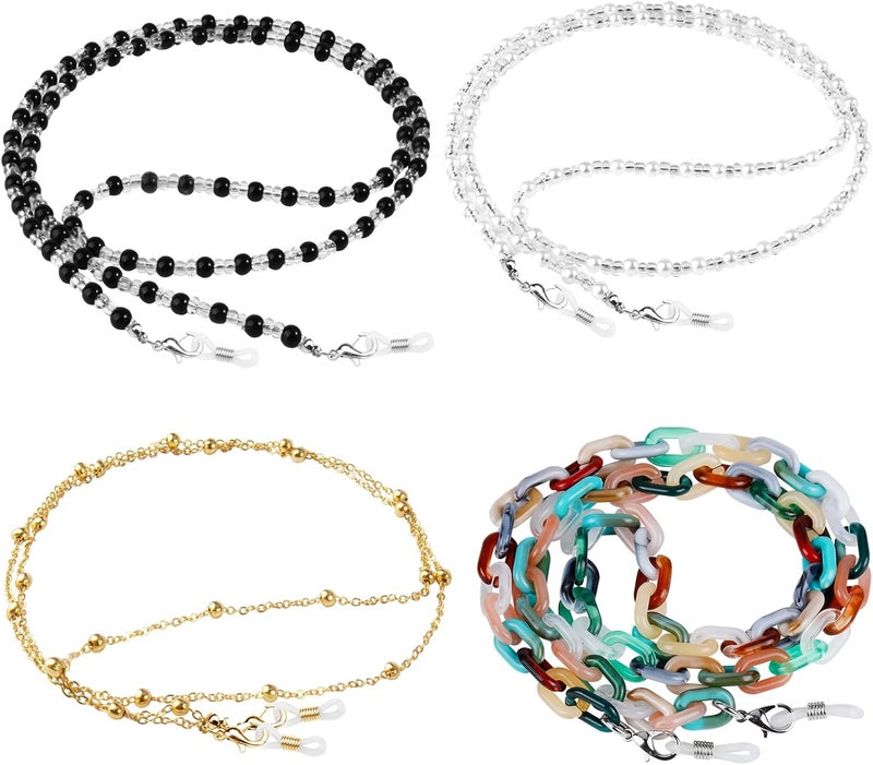 ONESING 4-10 Pcs Eyeglass Chains for Women Eyeglasses String Holder Glasses Strap Eyewear Chain Glasses Cord Lanyard Gift - Image 1