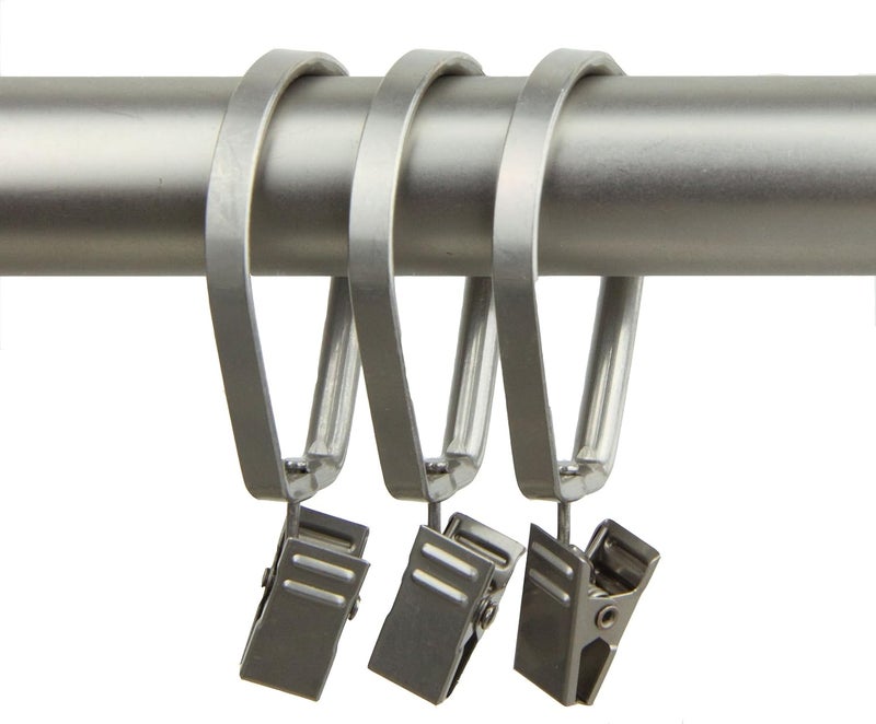 Rod Desyne Curtain Pivot Rings for 1-Inch Rod, Satin Nickel, Set of 10 - Image 2