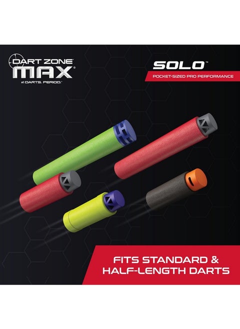 Max Solo Pro Foam Dart Blaster Pistol - 120 Fps Single-Shot Foam Dart Blaster For Adults - Mini Foam Blaster For Ages 14+ With 1 Dart Capacity, Quick Fold Action & 10 Darts - 120 Ft Range