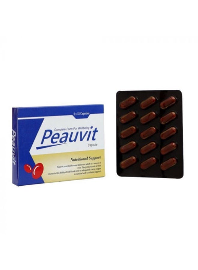 Peauvit Nutritional Support Capsules, 5 x 20 Capsules (100 Count)