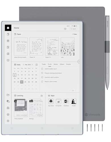 VIWOODS Upgraded Bundle with AiPaper, Stylus Pro and 5 Nibs, Carta 1300 AI E Ink Tablet, 10.65'' 300PPI Electronic Notebook with Pen, Ultra-Thin 4.5mm, Lightweight 370g, 128GB Note-Taking Device - Image 1