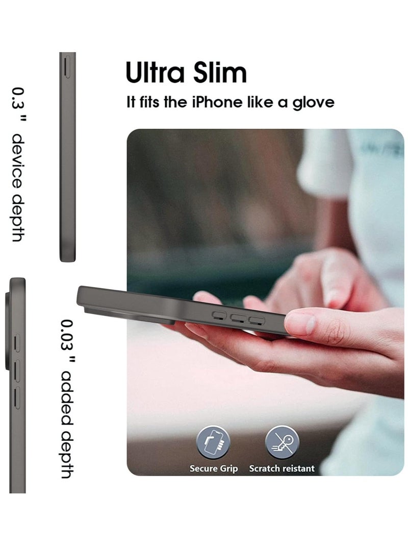 Generic - Ultra-Thin Matte Gray iPhone 16 Pro Max Case with Camera Lens u0026 Screen Protectors – Shockproof, Anti-Scratch, Lightweight Case for iPhone 16 Pro Max - Image 1