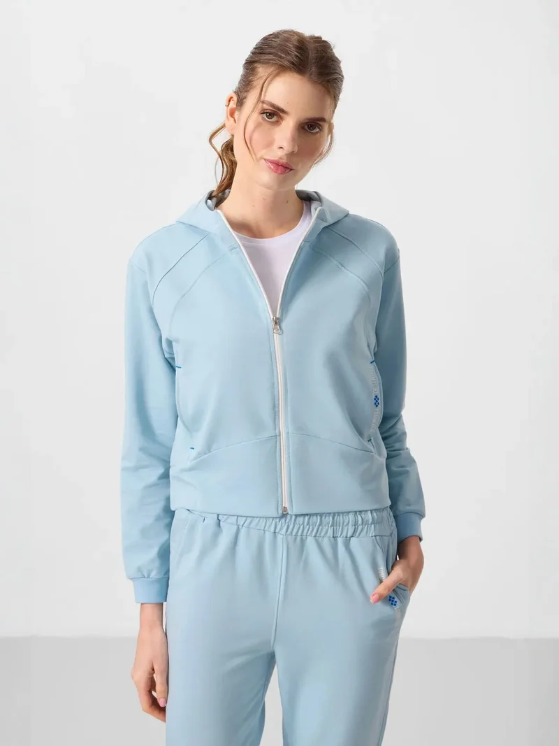 تومي لايف TOMMY Oversized Hooded Zip Sweatshirt And Pants Set