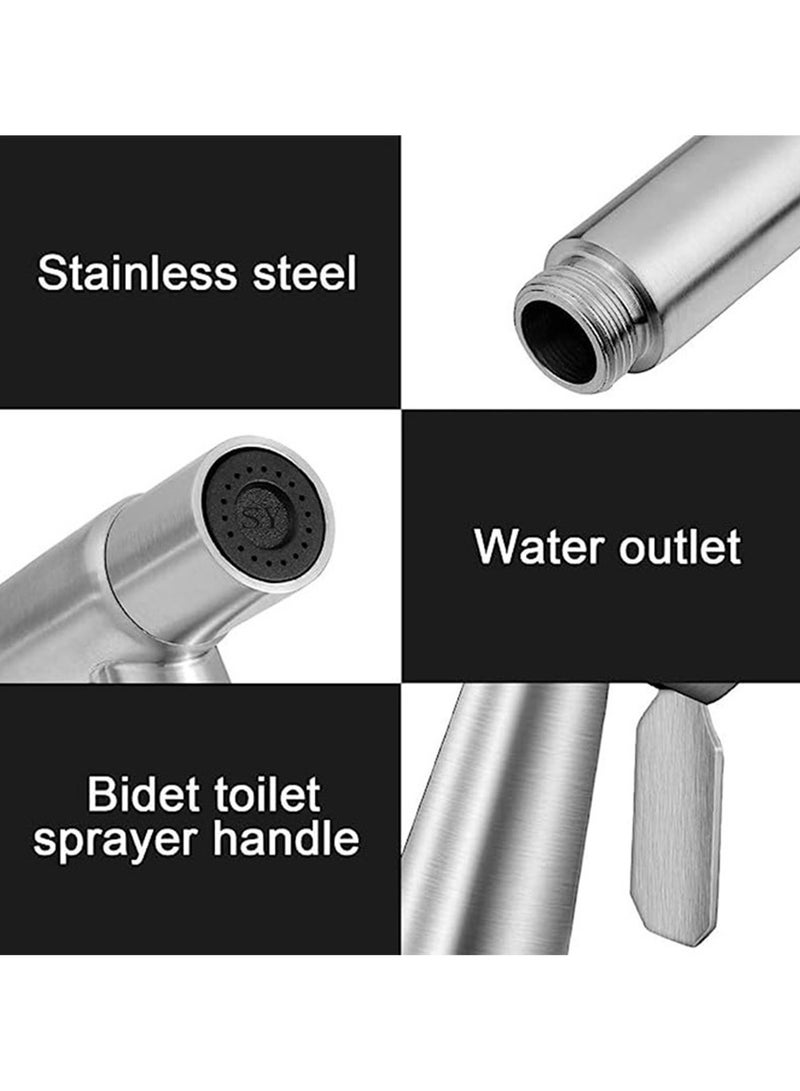 عام دافق مرحاض من الفولاذ المقاوم للصدأ مسدس دفع المرحاض عالي التعزيز - Image 3