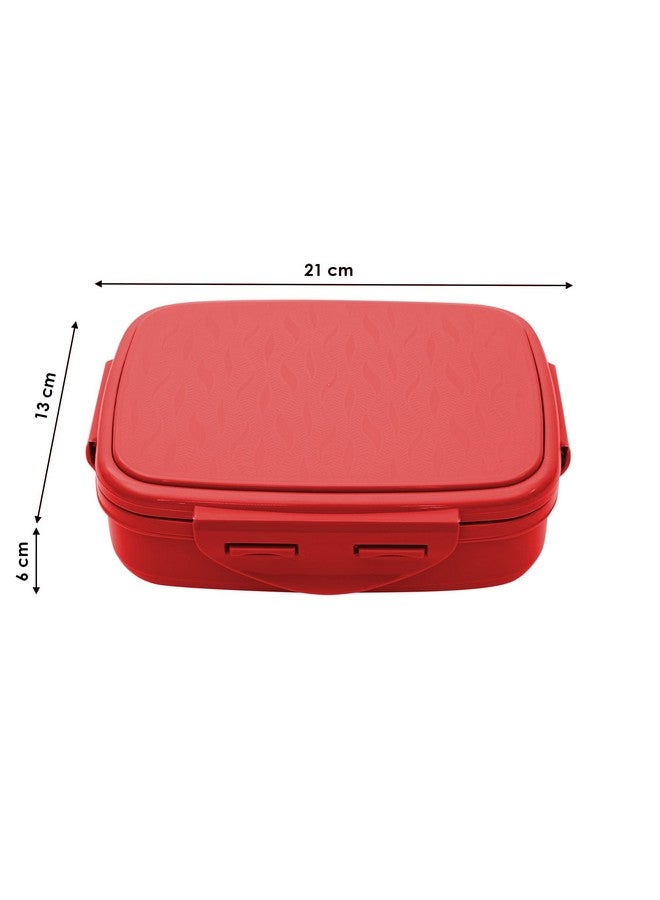 JAYPEE Stainless Steel Insulated Lunch Box Wavesteel Jr. Red, 500 ml, Airtight Tiffin Box for School Kids |Spillproof with Silicon Seal |Food Grade | BPA Free - Image 4