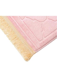 KHAJUL Pink Muslim Prayer Mat for Kids, Men, And Women Gift for Eid and Ramadan (115*65cm)  - Image 3