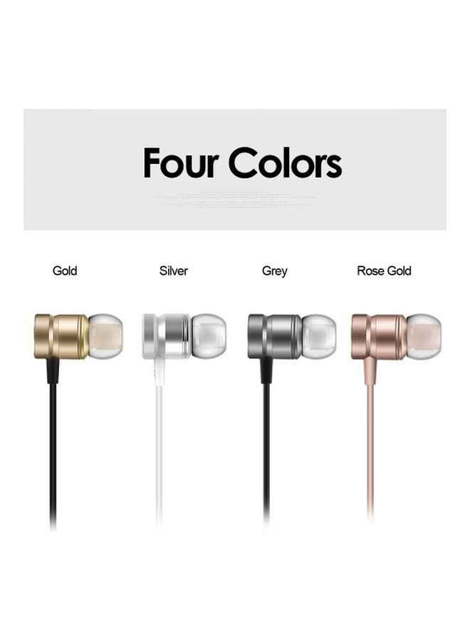 NIBEMINENT Wired In-ear Headphone With Microphone For Xiaomi 6/Note 3/MIX 2/Letv/LeEco/Le 2, 3/Smartisan Pro/Pro 2 Gold Black/Silver/Clear - Image 2