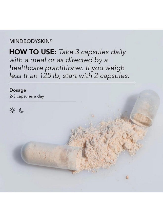 CLEARstem Mindbodyskin Hormonal Acne Supplement (5Htp) Natural Dim Supplement Skin Care Vitamins Hormone Balance, Antioxidants Vegan, Gluten Free, Cruelty Free 30 Servings, 90 Capsules - Image 4