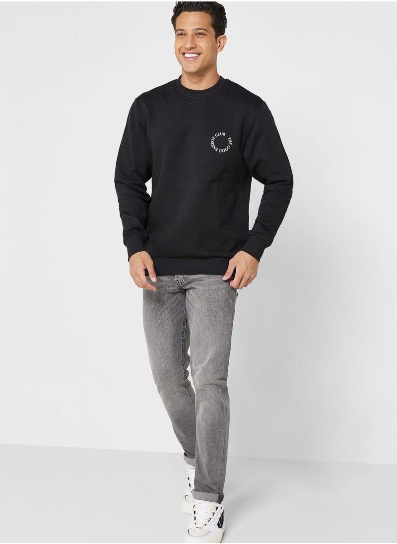 JACK & JONES - Slogan Sweatshirt - Image 1