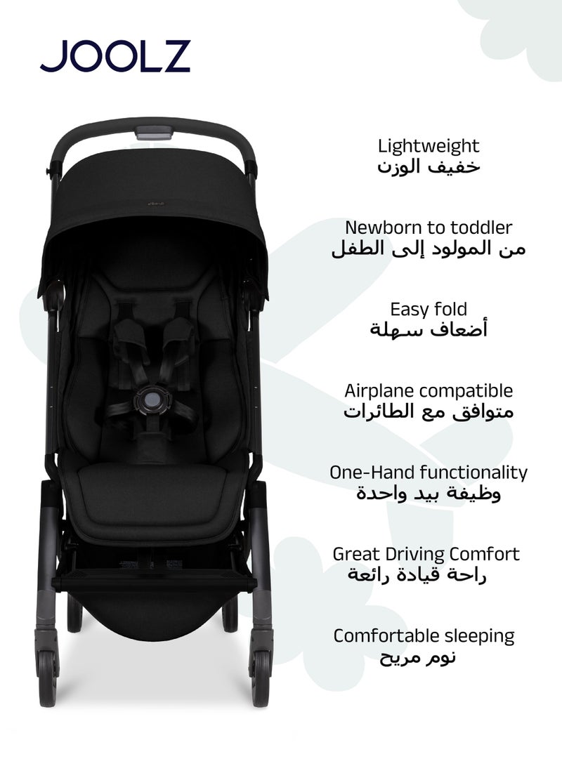 JOOLZ Aer² Compact & Lightweight Baby Stroller | One-Hand Fold | Suitable from Newborn to Toddler | Easy Steering | Airplane Friendly | Ultra-Compact | 44x53x23.5 CM | Space Black | 6.2 Kg - Image 3