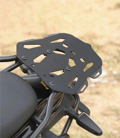 MILACHIN Himalayan 450 Motorcycle Rear Top Rack Plate,Back Carrier Bike Back Rack Heavy Seat Extender Heavy Metal Construction, Black. - Image 5