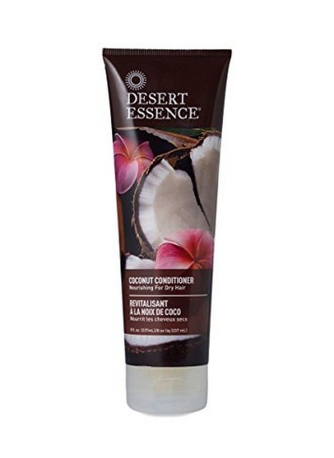 DESERT ESSENCE Coconut Conditioner 8 Fl Ounce Strong & Healthy Hair Restores L Luster Coconut Oil Jojoba Oil Sun Flower Oil Cruelty Free Paraben Free  - Image 1