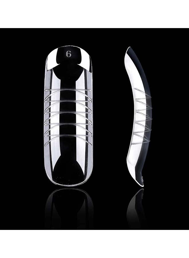 brunson Dual Nail Forms for Poly Extension Gel Pre-shaped False Tips with Scale 120pcs Manicure Tool for Nail Extensions Mold Nail Tips Acrylic Nails False Nails Manicure Tool - Image 2