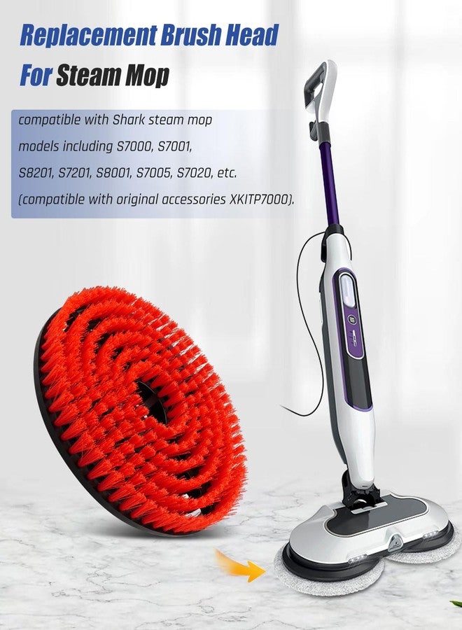 YIGUCS Mop Pad Replacement Brush Heads Fit for Shark Steam Mop S7000/ S7001/ S8201 Series，Upgrade Brush Heads with Nylon Bristles，Deep Cleaning Hard Floors - Image 2