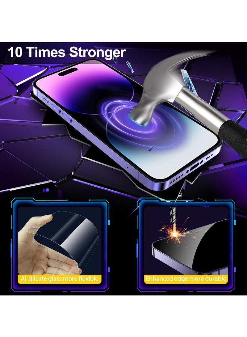 Hammer Tempered Glass Easy Installation Self-Adhesive Protection for iPhone 14 Plus / 13 Pro Max Clear - Image 3