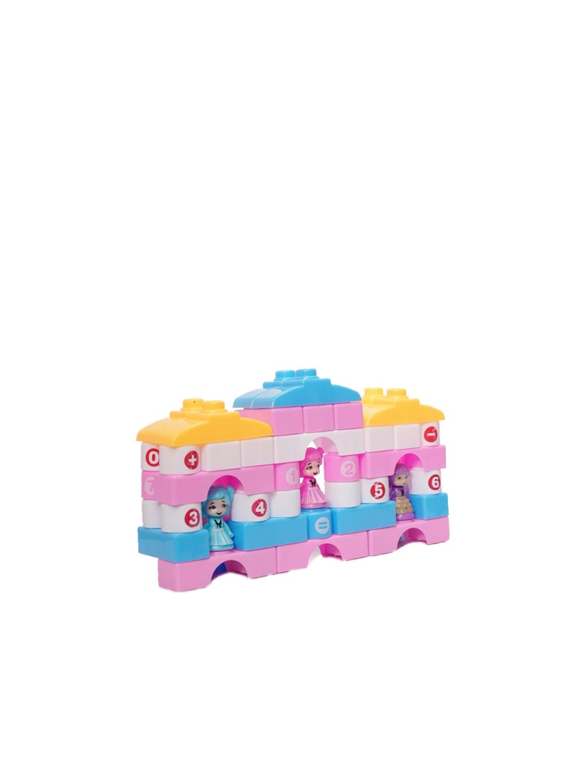 DIY Princess Castle Building Blocks Set – 53 Piece Playset with Figures For Kids 3+ Years - Image 4