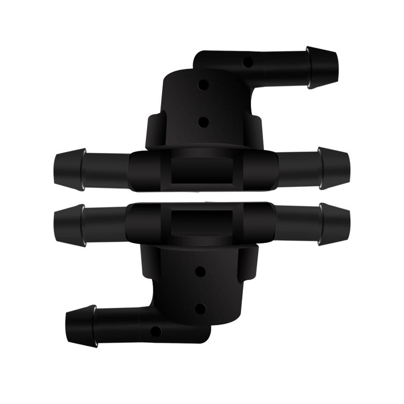 HAOBO 2PCS Wiper Washer Windshield Check Valve Replacement for Toyota, Scion, Lexus, Automotive Accessories Spray Jet Kit for Front Windshield Wiper Washer Nozzles Replaces OEM #85321-28020 - Image 1